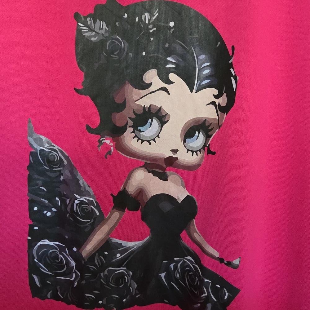 NWOT! Betty BOOP hot Pink Sweatshirt